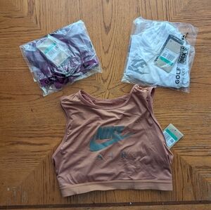 3- BRAND NEW Nike Sports Bra Crop Top